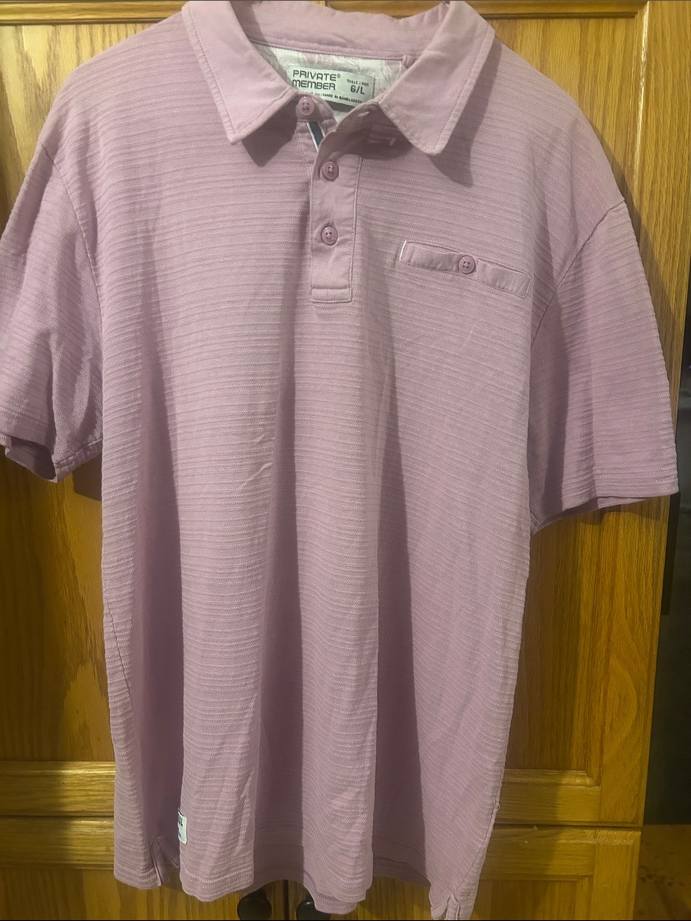 Men's Dusty Pink Short-Sleeve Polo